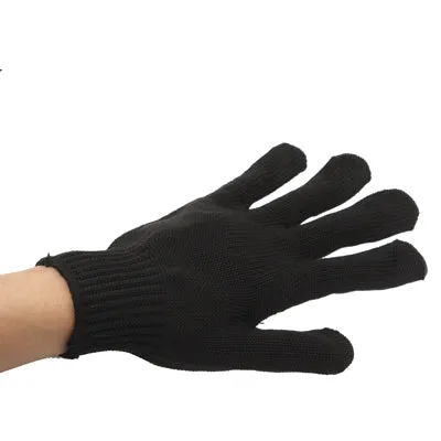 1 Pairs Self Defense Device Weapon Tool Anti-Static Cut-Resistant Gloves(Black)