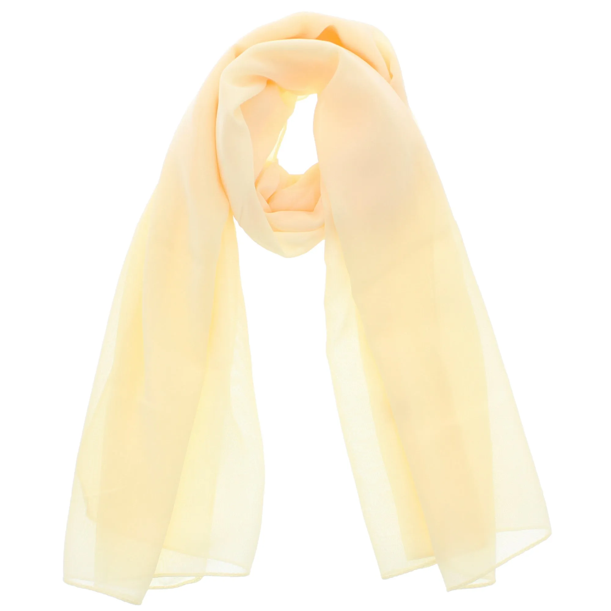 150 x 45cm Peach Chiffon Scarf