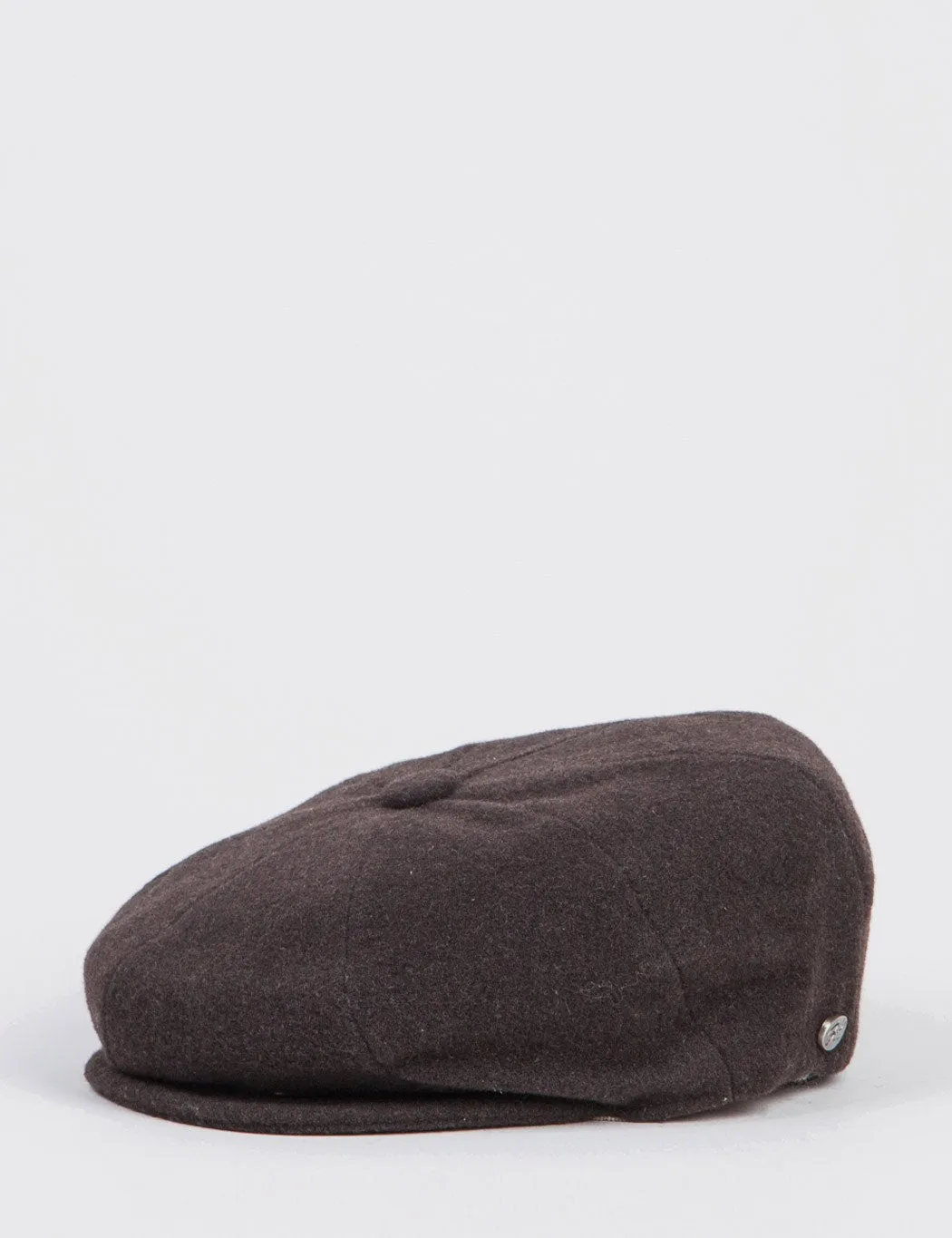 Bailey Galvin Wool Newsboy Cap - Brown