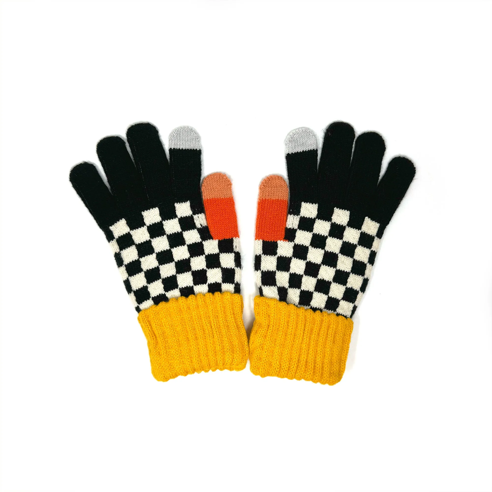 Color-Block Touchscreen Winter Gloves – Cozy and Stylish Accessories for Christmas Gift Giving