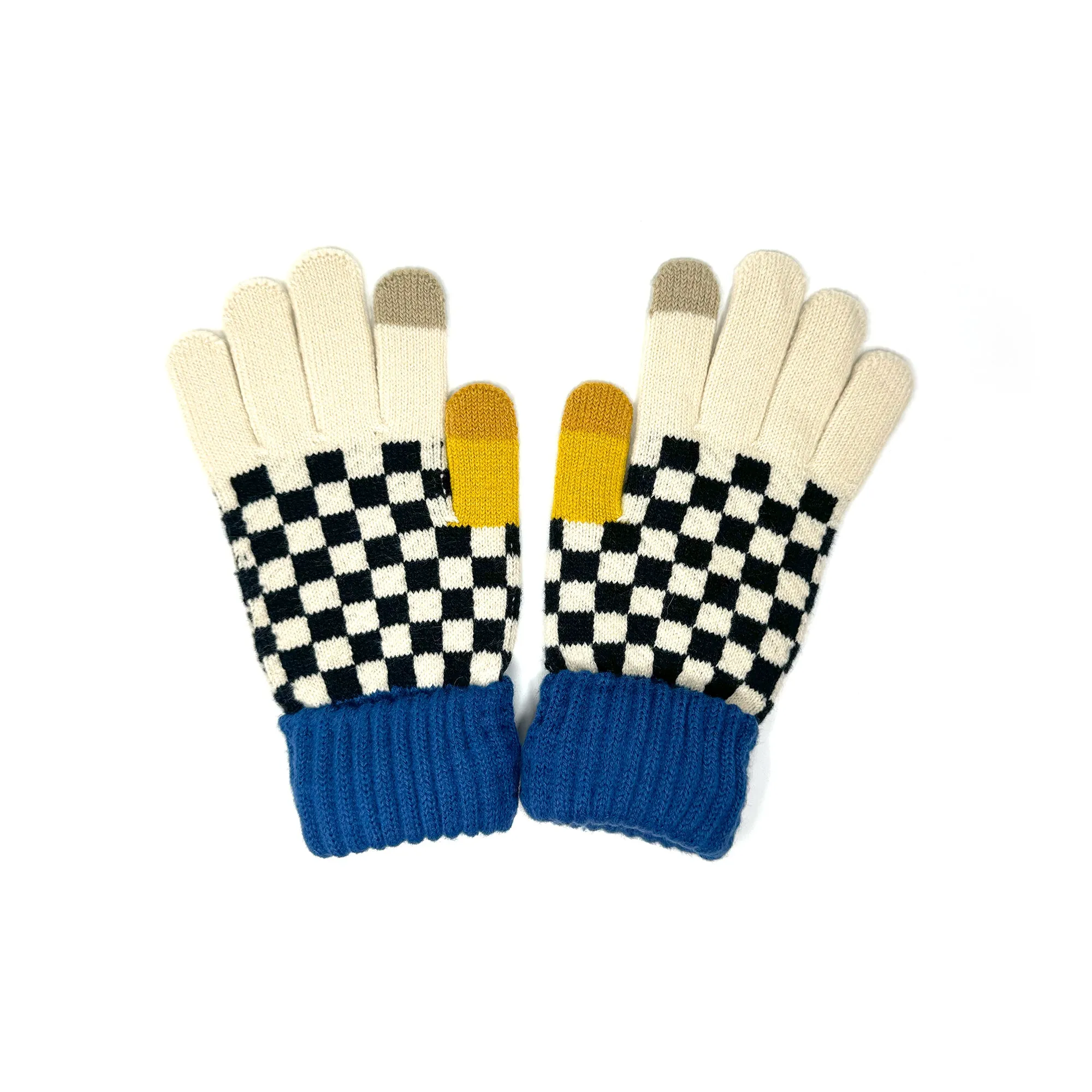 Color-Block Touchscreen Winter Gloves – Cozy and Stylish Accessories for Christmas Gift Giving