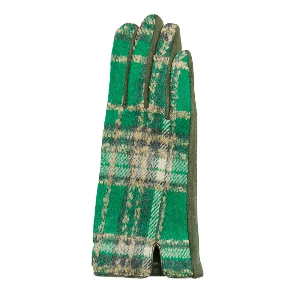 Dawn Plaid Touch Screen Fingertip Gloves