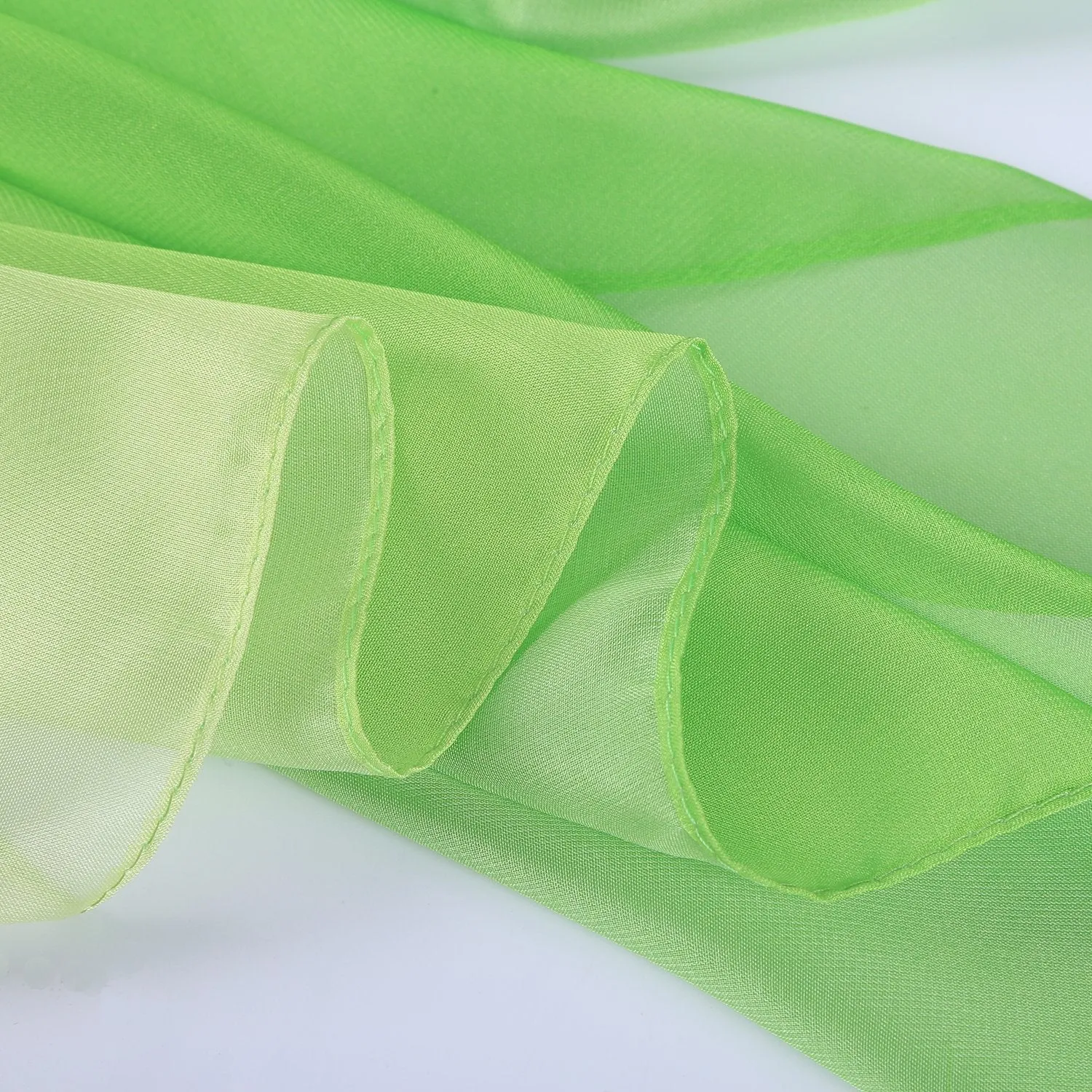 Extra Wide Chiffon Scarf Beach Scarf Gradient Green Color CHD402