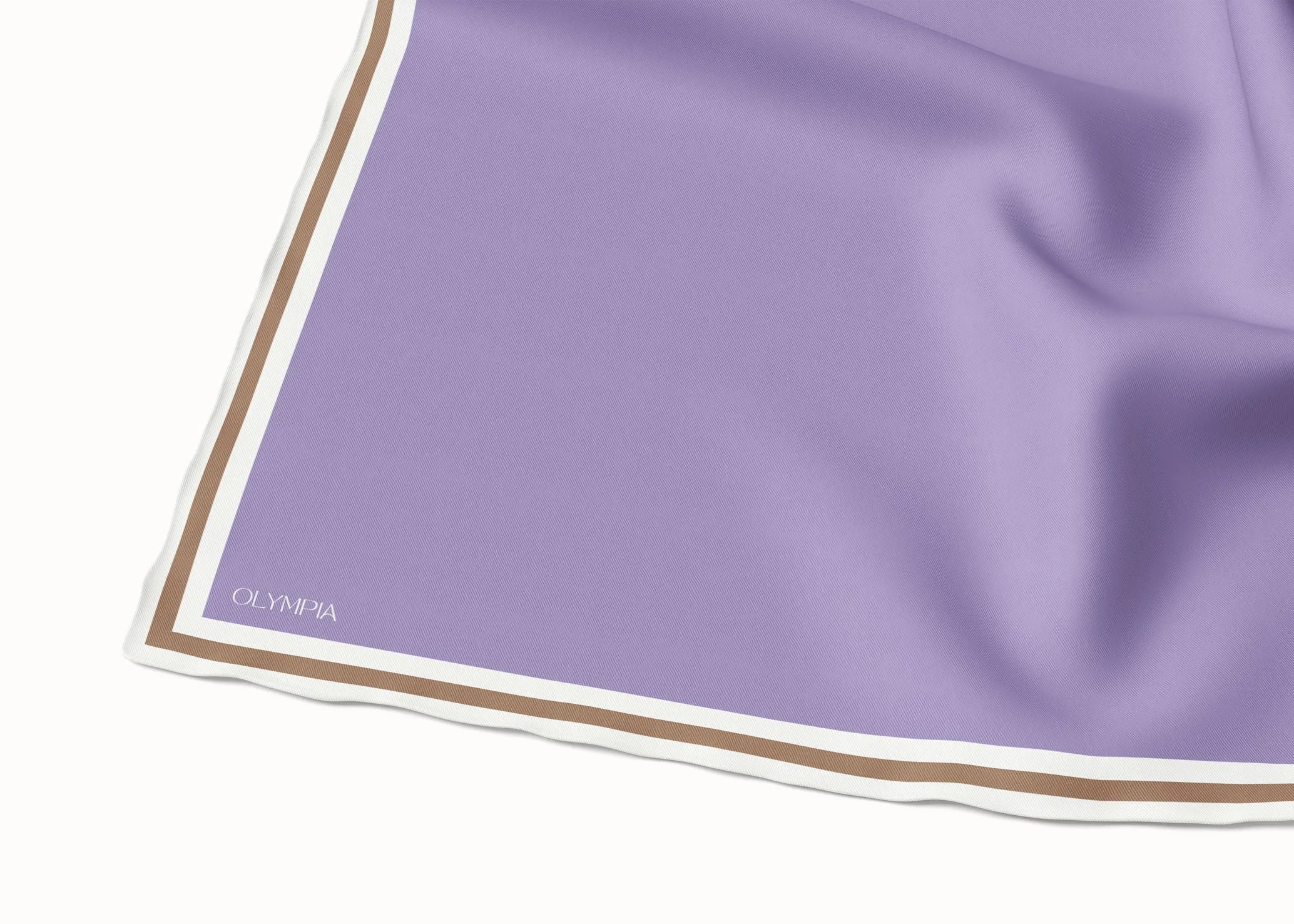 Grace Lilac/Caramel Silk Scarf - 89x89cm - Imperfect