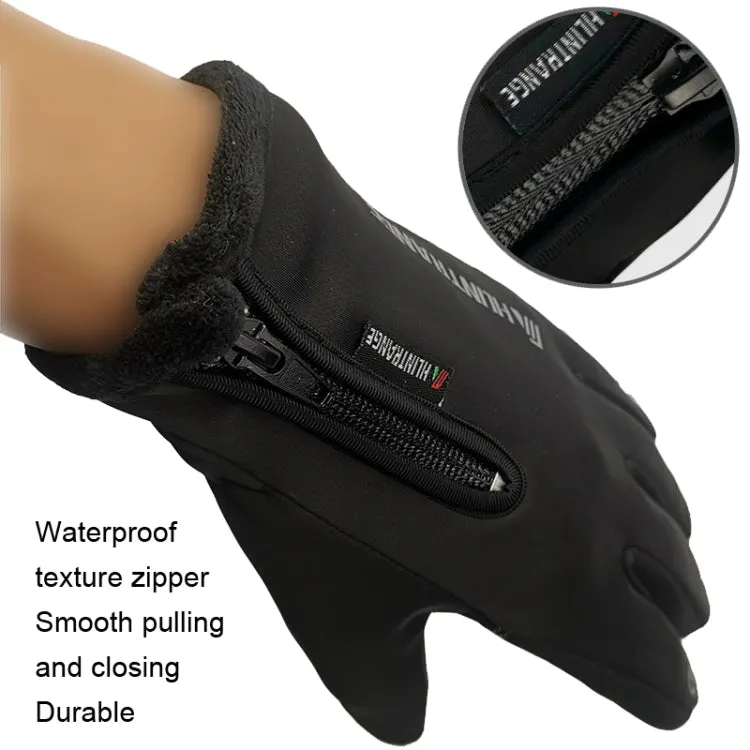 HUNTRANGE A022 Outdoor Waterproof Touch Screen Riding Keep Warm Gloves, Size: S(Black)