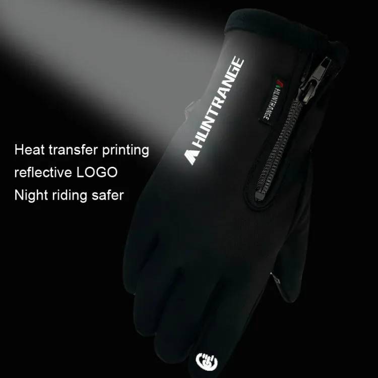 HUNTRANGE A022 Outdoor Waterproof Touch Screen Riding Keep Warm Gloves, Size: S(Black)