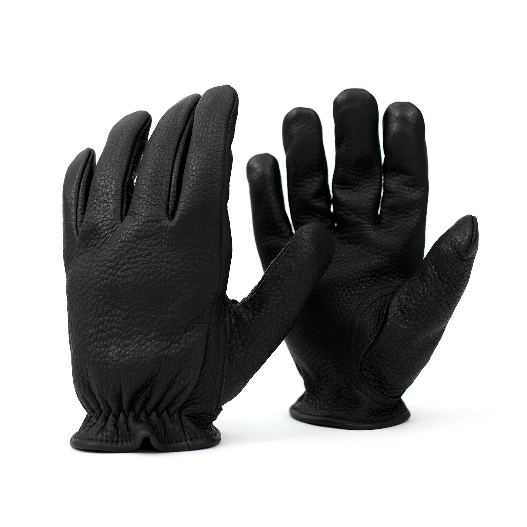 Kevlar Lined Leather Gloves - Black