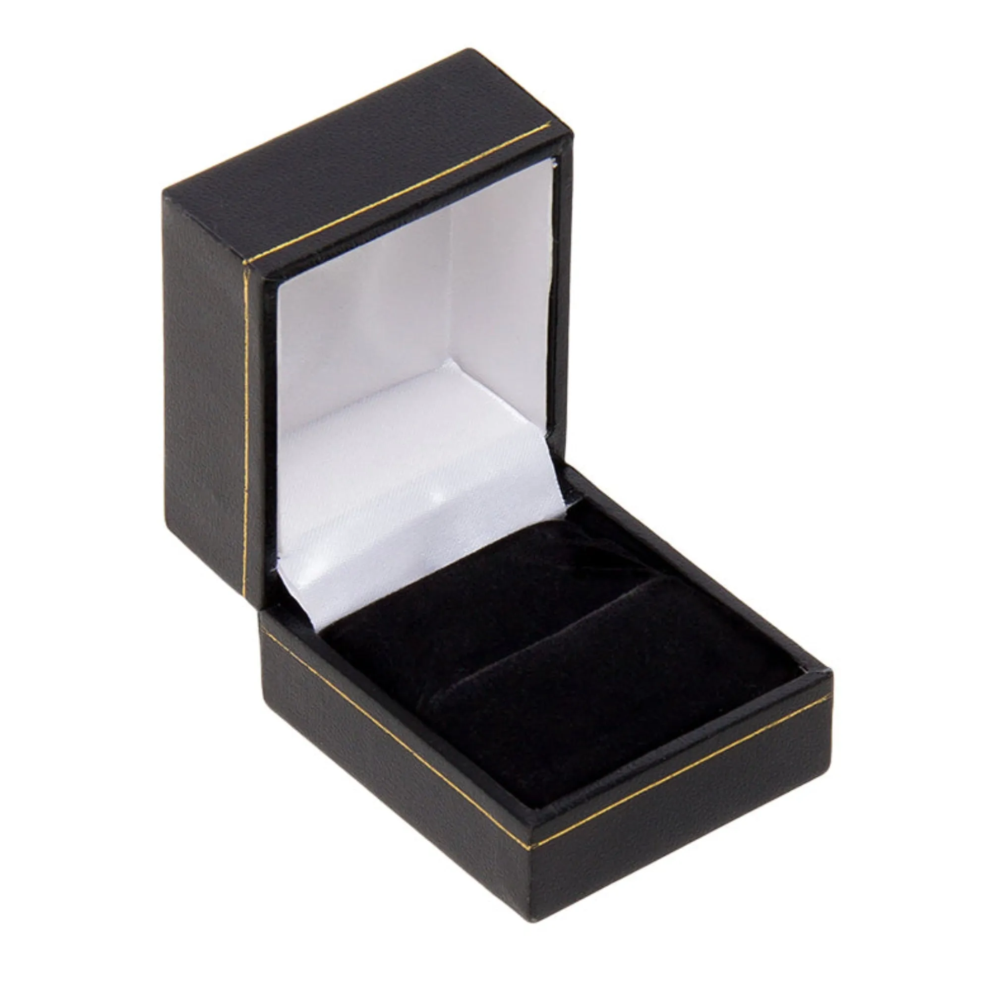 Leatherette Ring Box Black