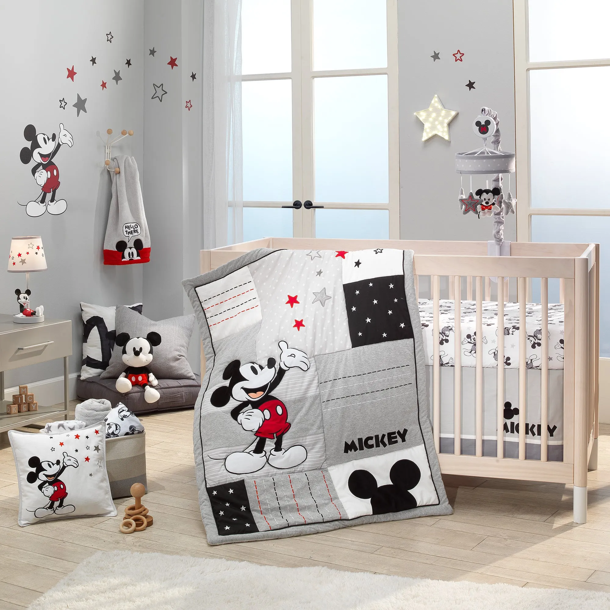 Magical Mickey Mouse 3-Piece Crib Bedding Set