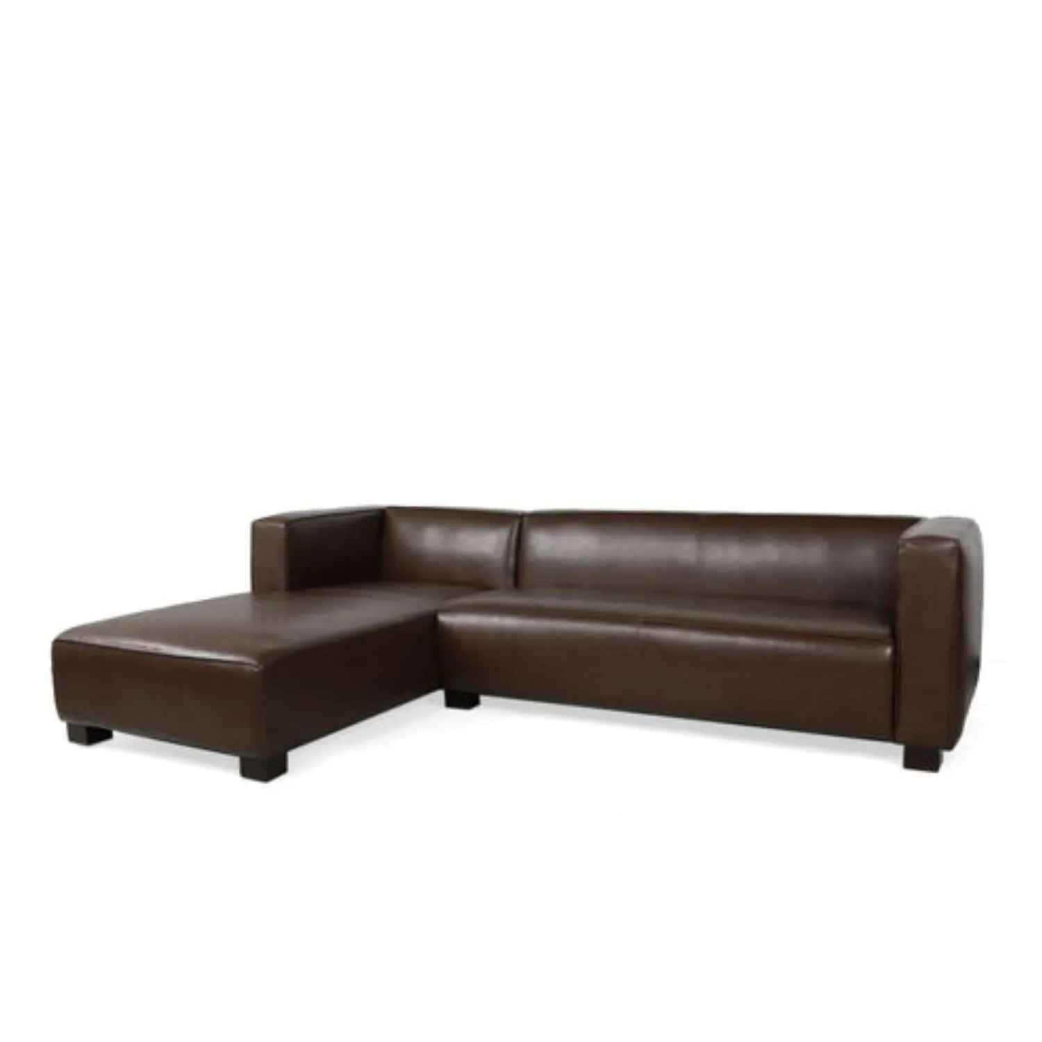 Nordic L Shape 5 Seater Leatherette Sofa For Living Room