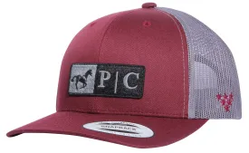 Professional's Choice 2-Tone Trucker Hat, Burgundy/Gray