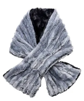 Pull-Thru Scarf -  Luxury Faux fur in Glacier Bay -  Sold Out!