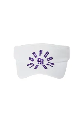 PURPLE BLOOD ARCH SYMBOL Ribbon Sun Visor