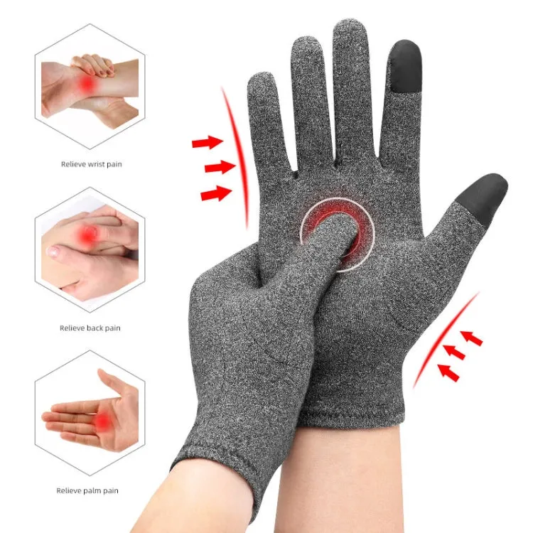 Sports Fitness Training Joint Protection Warm Gloves, Size: S(Grey)