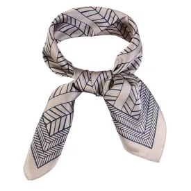 SS-3306 geometric and border design square scarf