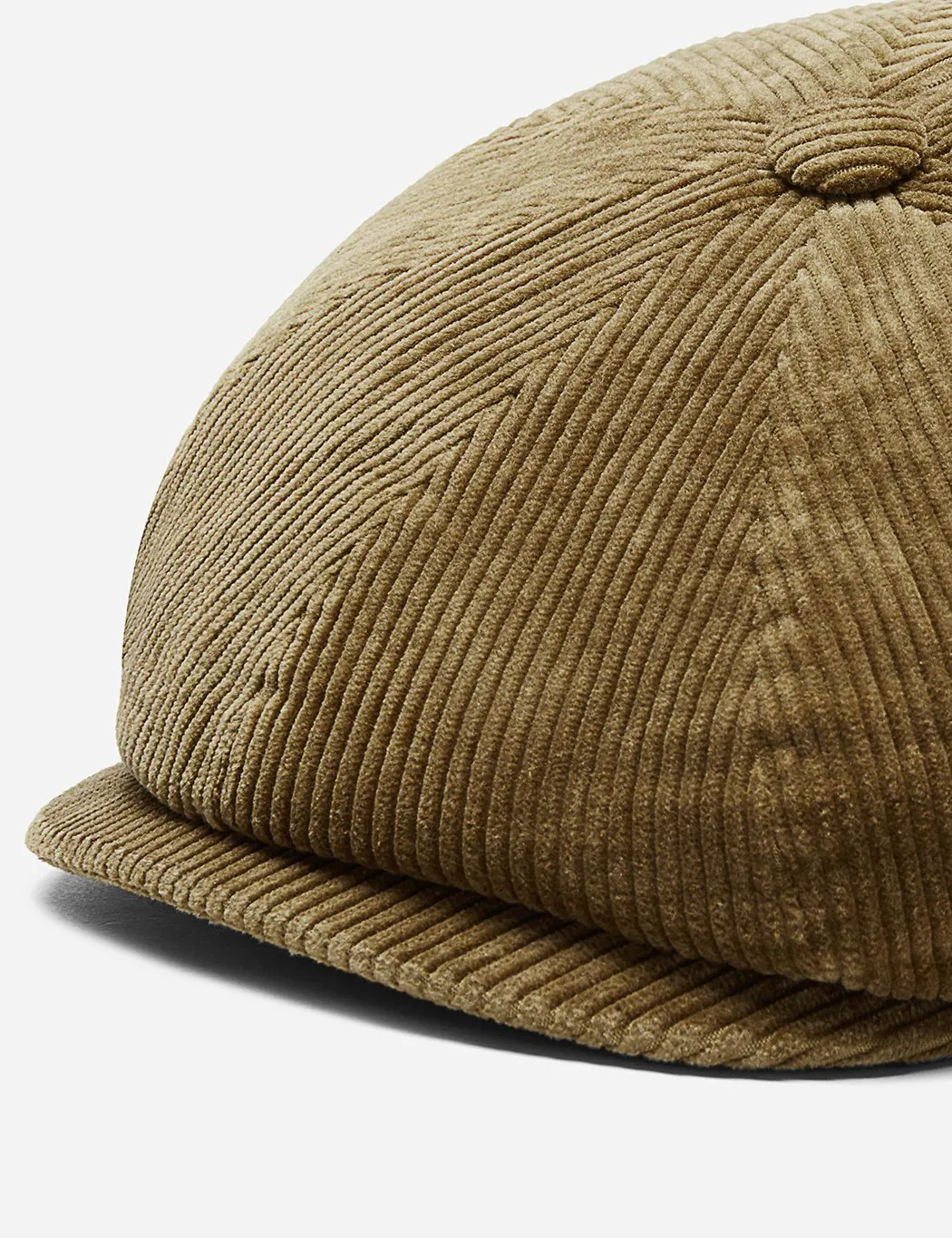 Stetson Hatteras Cord Newsboy Cap (Cord) - Khaki