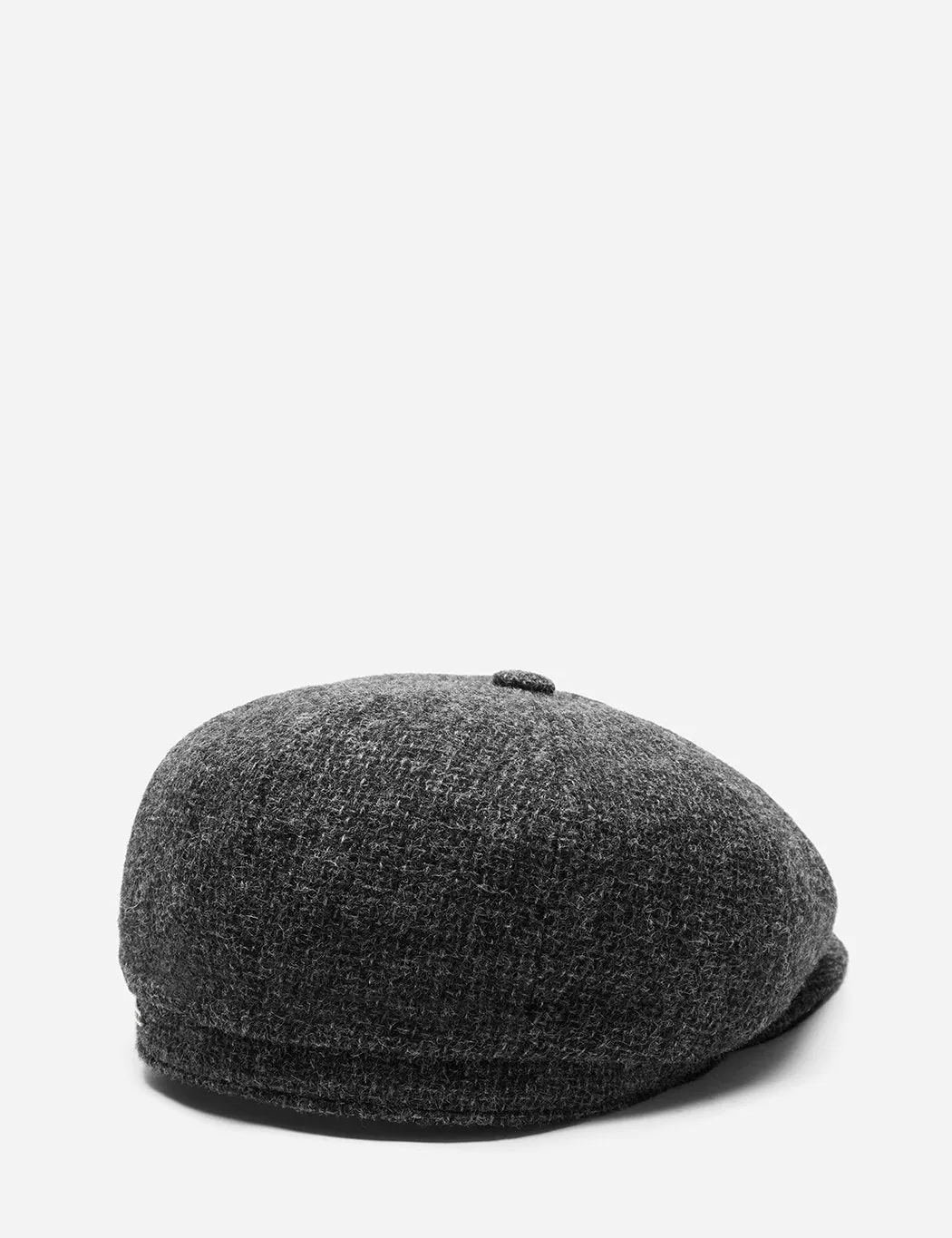 Stetson Hatteras Cross Hatch Newsboy Cap (Wool) - Grey