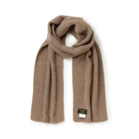 Stone Ribbed Cashmere Scarf