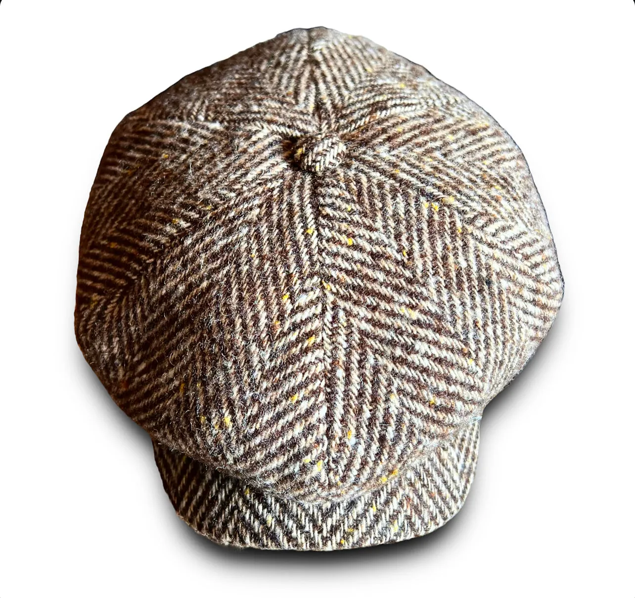 THE FLAMEKEEPERS HAT CLUB ITALIAN SHAMBLES NEWSBOY CAP OATMEAL & CREAM