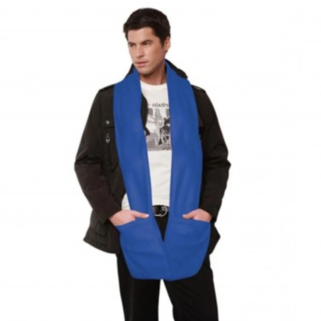 Thermal Scarf with Heat Packs- Unisex- Blue