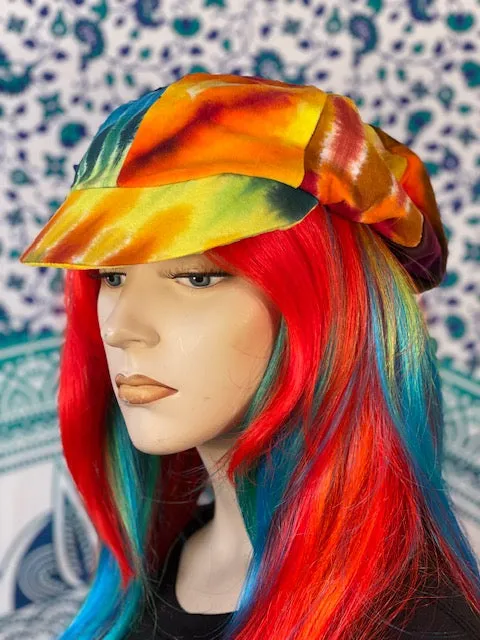 Tiedye Velvet Hat #2 (Regular Size)