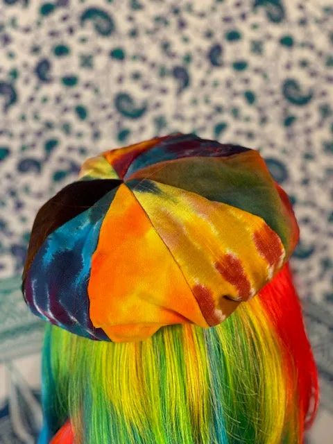 Tiedye Velvet Hat #2 (Regular Size)