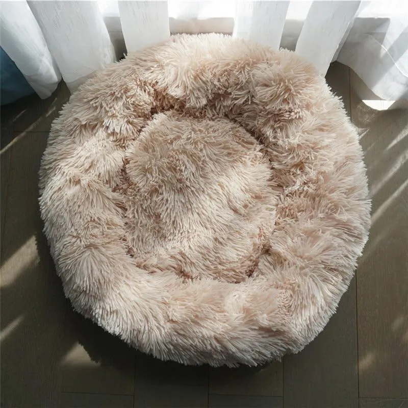 Warm Washable Long Plush Super Soft Dog Bed